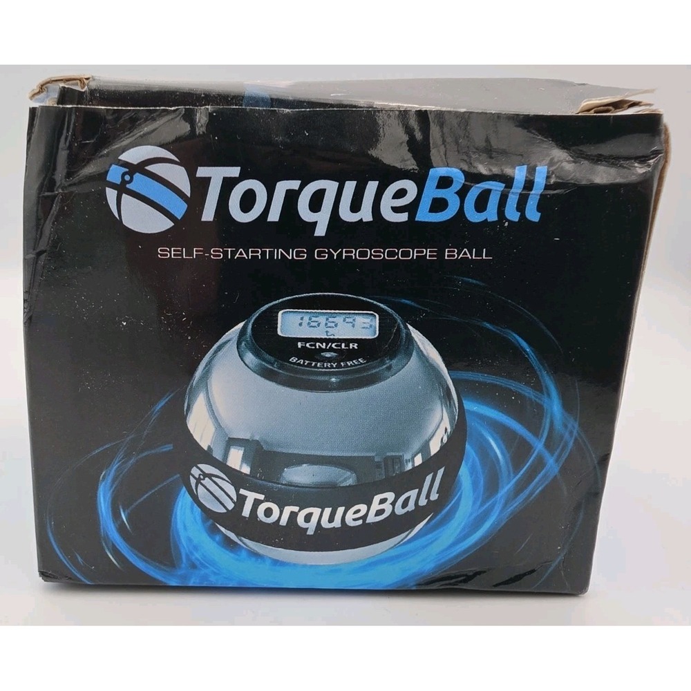 NIB Torque Ball Metal Self-Starting Gyroscope Hand Exerciser Pain Relief W/Case